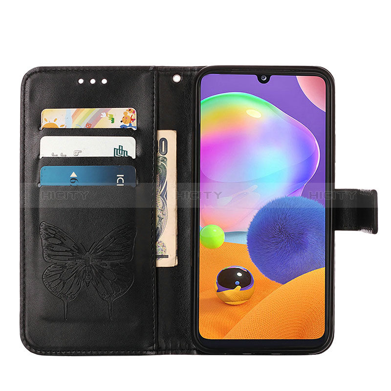 Coque Portefeuille Papillon Livre Cuir Etui Clapet Y01B pour Samsung Galaxy A21s Plus