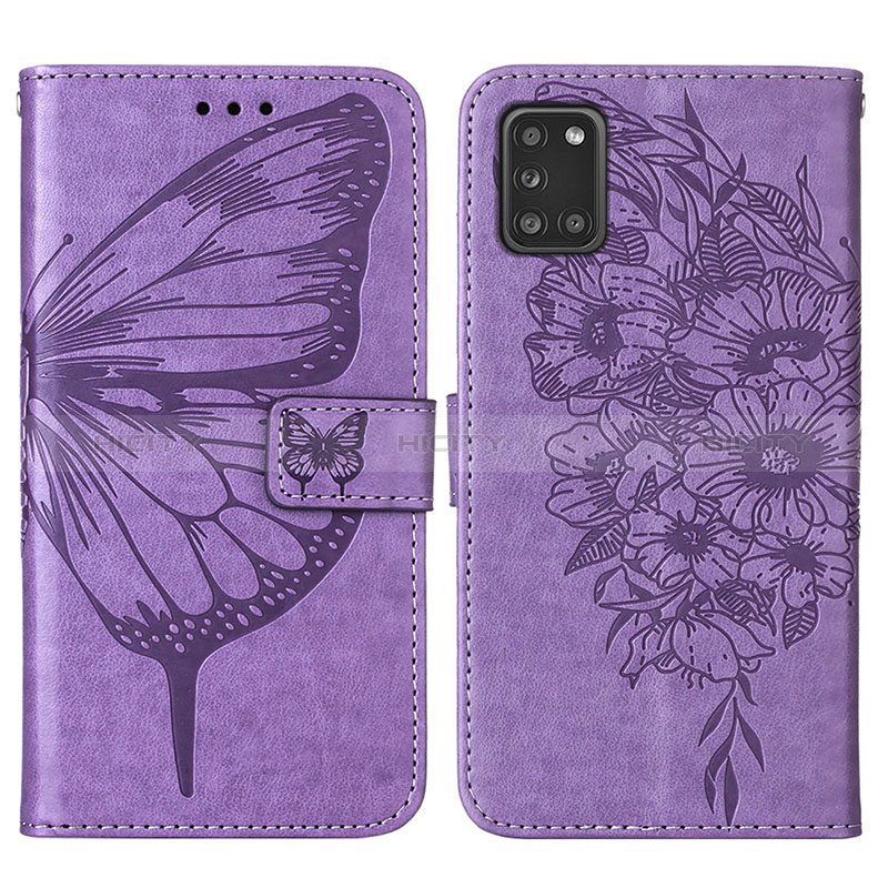 Coque Portefeuille Papillon Livre Cuir Etui Clapet Y01B pour Samsung Galaxy A31 Plus