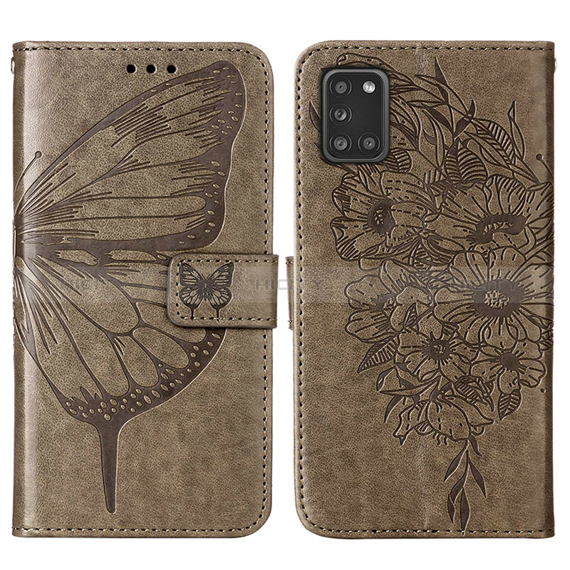 Coque Portefeuille Papillon Livre Cuir Etui Clapet Y01B pour Samsung Galaxy A31 Plus