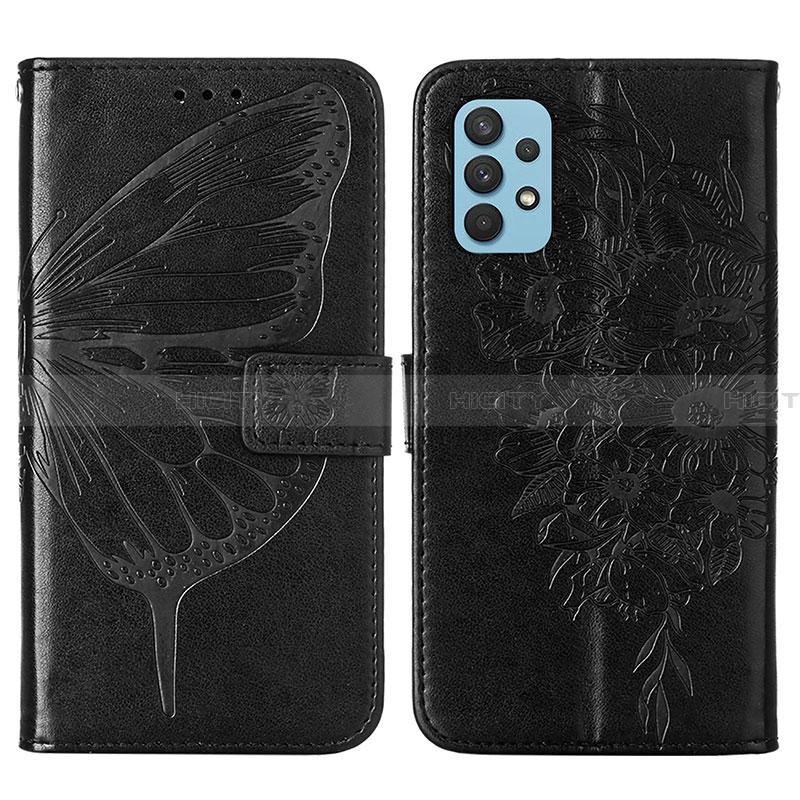 Coque Portefeuille Papillon Livre Cuir Etui Clapet Y01B pour Samsung Galaxy A32 5G Plus