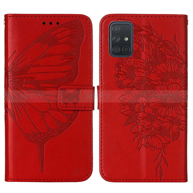 Coque Portefeuille Papillon Livre Cuir Etui Clapet Y01B pour Samsung Galaxy A51 4G Plus