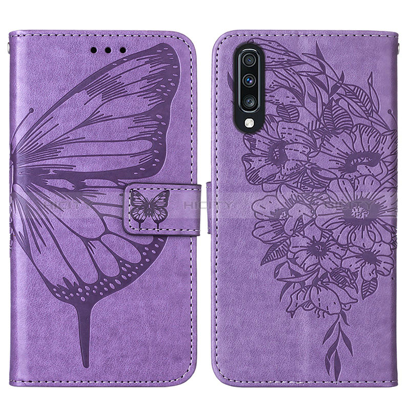 Coque Portefeuille Papillon Livre Cuir Etui Clapet Y01B pour Samsung Galaxy A70 Plus