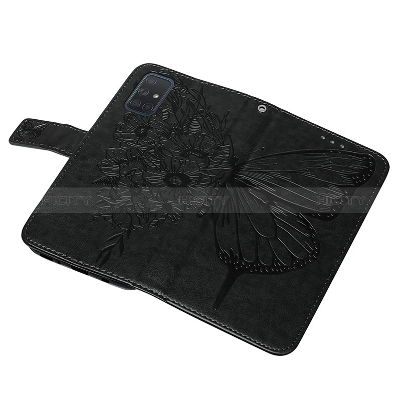 Coque Portefeuille Papillon Livre Cuir Etui Clapet Y01B pour Samsung Galaxy A71 4G A715 Plus