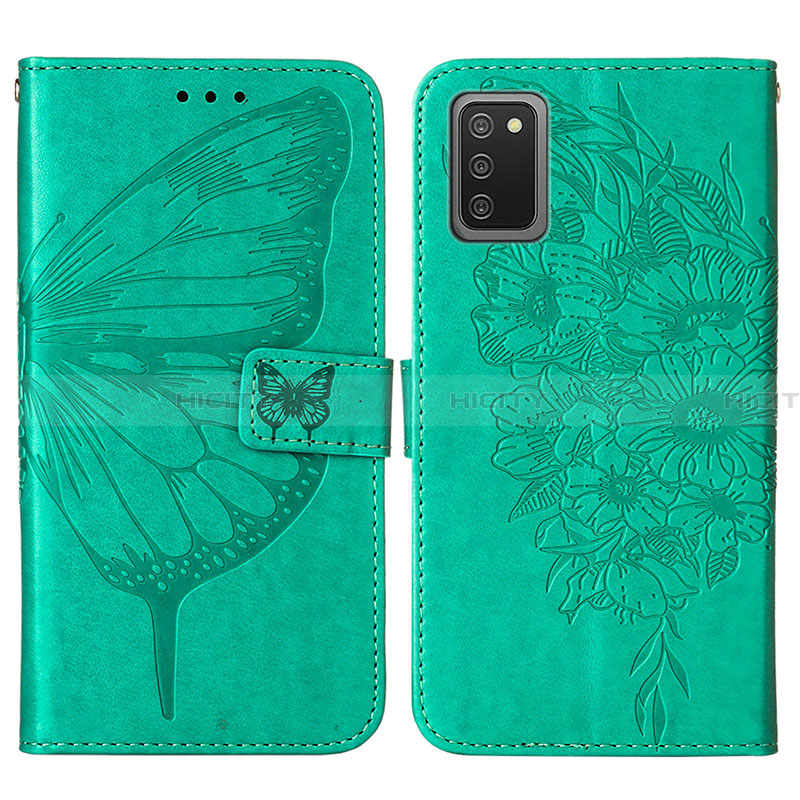 Coque Portefeuille Papillon Livre Cuir Etui Clapet Y01B pour Samsung Galaxy F02S SM-E025F Plus