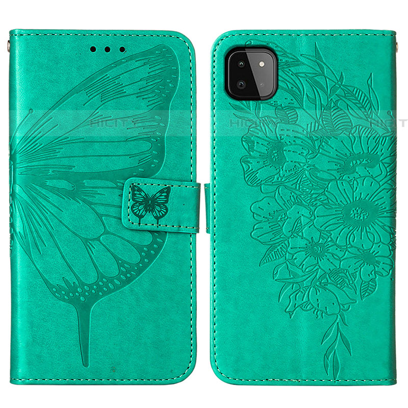 Coque Portefeuille Papillon Livre Cuir Etui Clapet Y01B pour Samsung Galaxy F42 5G Plus