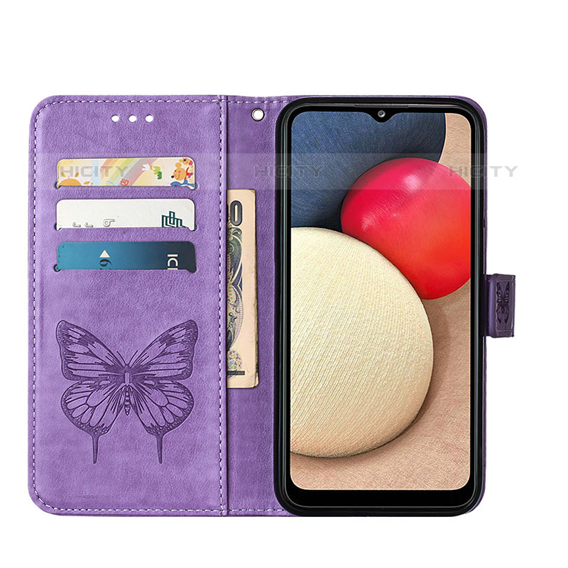 Coque Portefeuille Papillon Livre Cuir Etui Clapet Y01B pour Samsung Galaxy M02s Plus