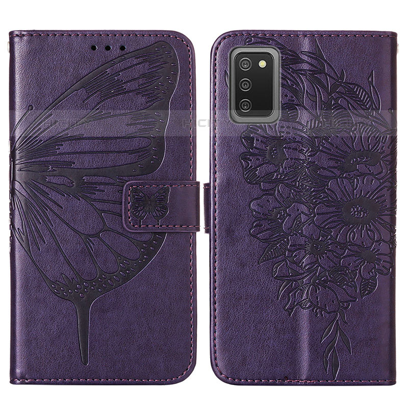 Coque Portefeuille Papillon Livre Cuir Etui Clapet Y01B pour Samsung Galaxy M02s Plus