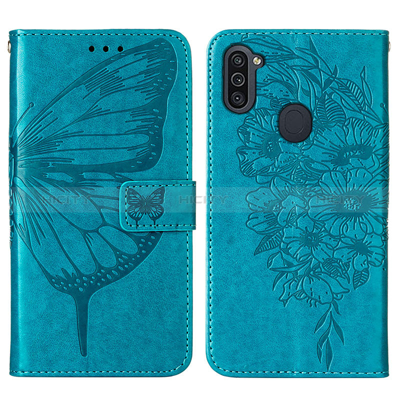 Coque Portefeuille Papillon Livre Cuir Etui Clapet Y01B pour Samsung Galaxy M11 Plus