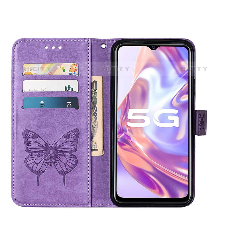 Coque Portefeuille Papillon Livre Cuir Etui Clapet Y01B pour Vivo iQOO U3 5G Plus