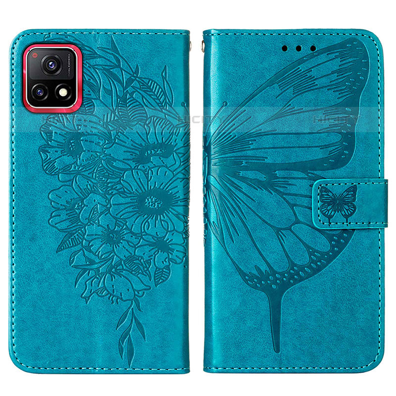 Coque Portefeuille Papillon Livre Cuir Etui Clapet Y01B pour Vivo iQOO U3x 5G Plus