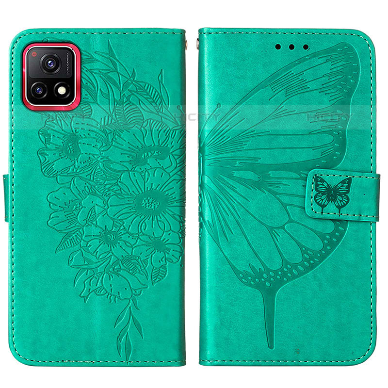 Coque Portefeuille Papillon Livre Cuir Etui Clapet Y01B pour Vivo iQOO U3x 5G Plus