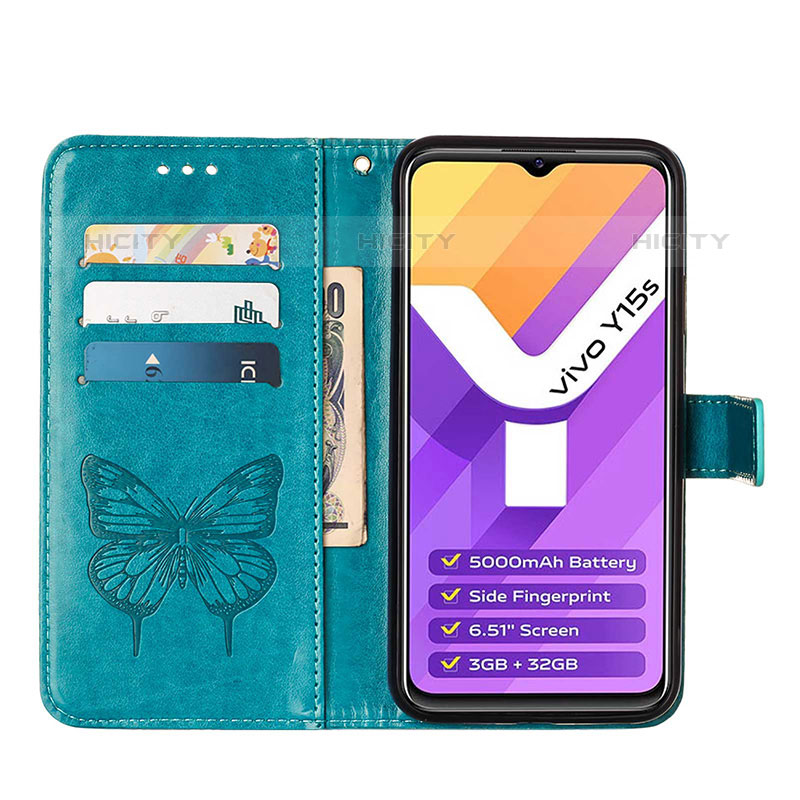 Coque Portefeuille Papillon Livre Cuir Etui Clapet Y01B pour Vivo iQOO U5x Plus