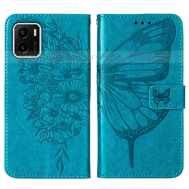 Coque Portefeuille Papillon Livre Cuir Etui Clapet Y01B pour Vivo iQOO U5x Plus