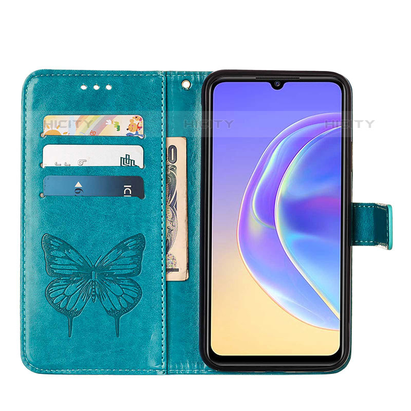 Coque Portefeuille Papillon Livre Cuir Etui Clapet Y01B pour Vivo V21e 5G Plus