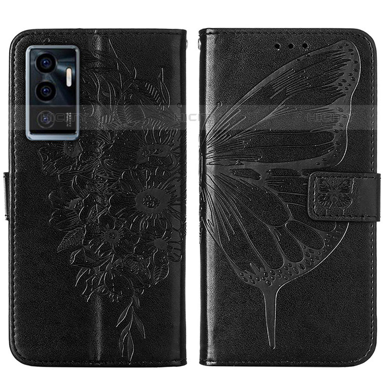 Coque Portefeuille Papillon Livre Cuir Etui Clapet Y01B pour Vivo V23e Plus