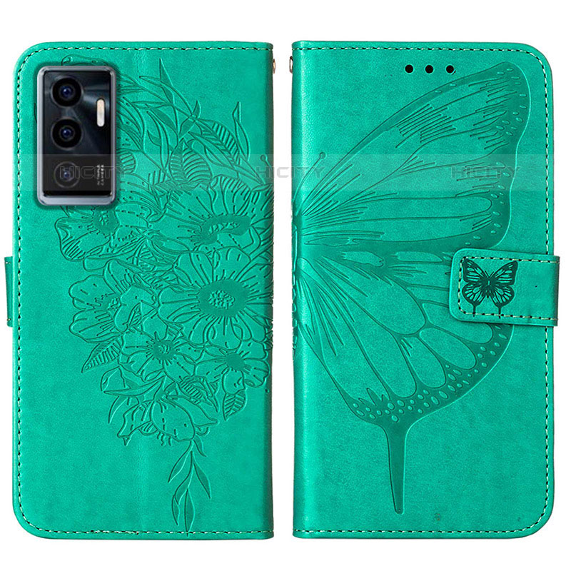 Coque Portefeuille Papillon Livre Cuir Etui Clapet Y01B pour Vivo V23e Plus