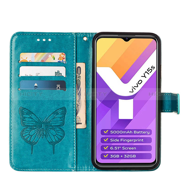 Coque Portefeuille Papillon Livre Cuir Etui Clapet Y01B pour Vivo Y01 Plus