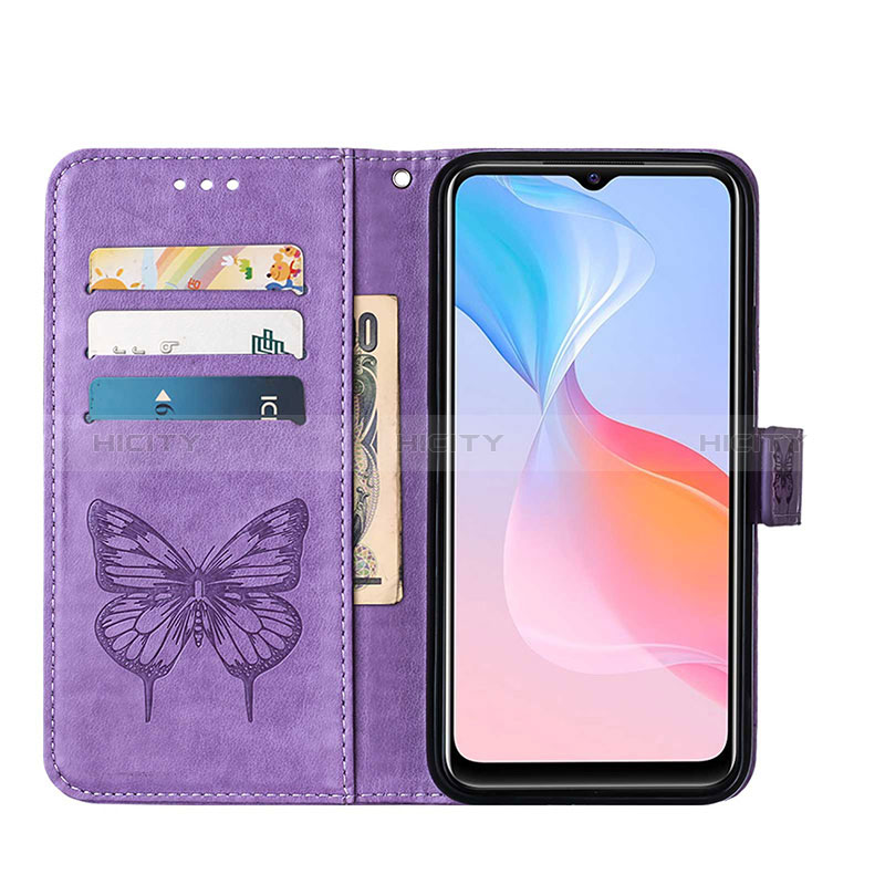 Coque Portefeuille Papillon Livre Cuir Etui Clapet Y01B pour Vivo Y21G Plus