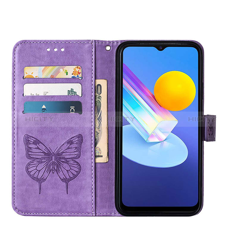 Coque Portefeuille Papillon Livre Cuir Etui Clapet Y01B pour Vivo Y72 5G Plus