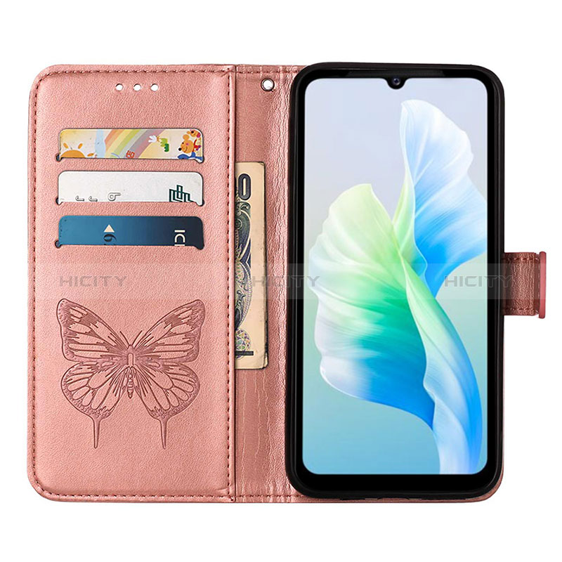 Coque Portefeuille Papillon Livre Cuir Etui Clapet Y01B pour Vivo Y75 4G Plus