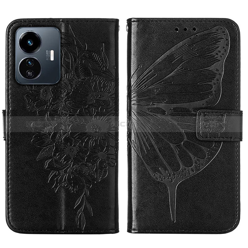 Coque Portefeuille Papillon Livre Cuir Etui Clapet Y01B pour Vivo Y77 5G Plus