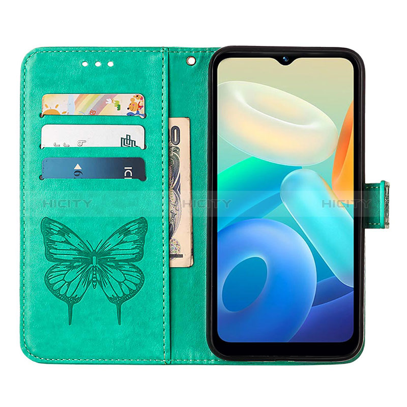 Coque Portefeuille Papillon Livre Cuir Etui Clapet Y01B pour Vivo Y77e 5G Plus