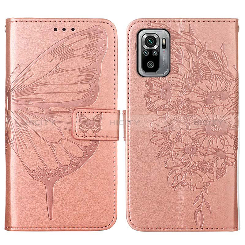 Coque Portefeuille Papillon Livre Cuir Etui Clapet Y01B pour Xiaomi Redmi Note 10S 4G Plus