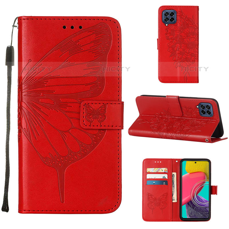 Coque Portefeuille Papillon Livre Cuir Etui Clapet Y02B pour Samsung Galaxy M33 5G Plus