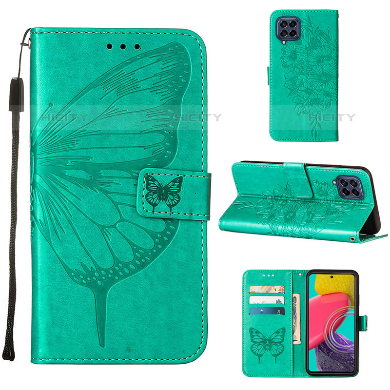 Coque Portefeuille Papillon Livre Cuir Etui Clapet Y02B pour Samsung Galaxy M53 5G Plus