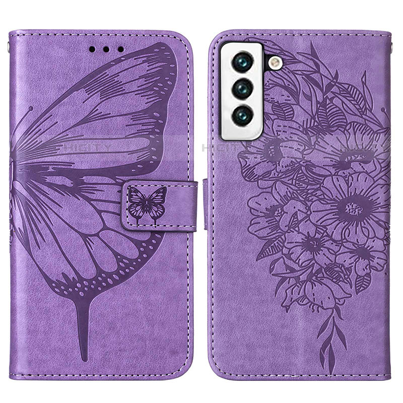 Coque Portefeuille Papillon Livre Cuir Etui Clapet Y06B pour Samsung Galaxy S21 5G Plus