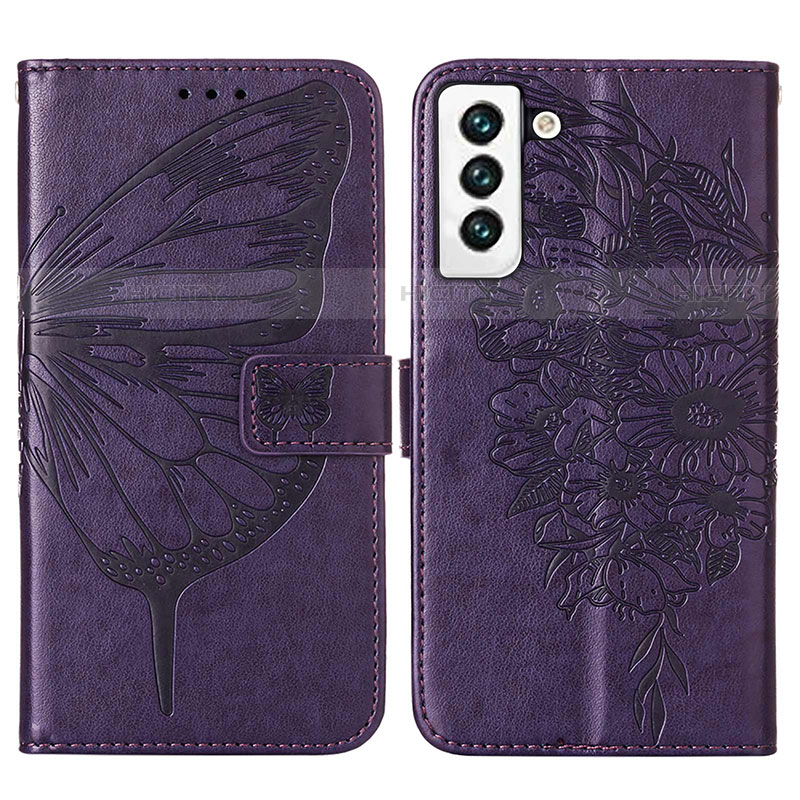 Coque Portefeuille Papillon Livre Cuir Etui Clapet Y06B pour Samsung Galaxy S22 5G Plus