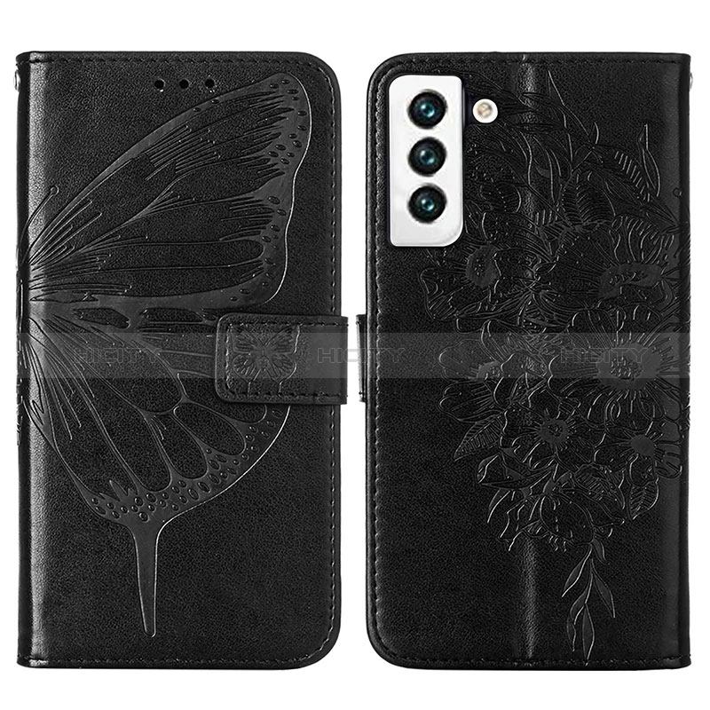 Coque Portefeuille Papillon Livre Cuir Etui Clapet Y06B pour Samsung Galaxy S24 5G Noir Plus