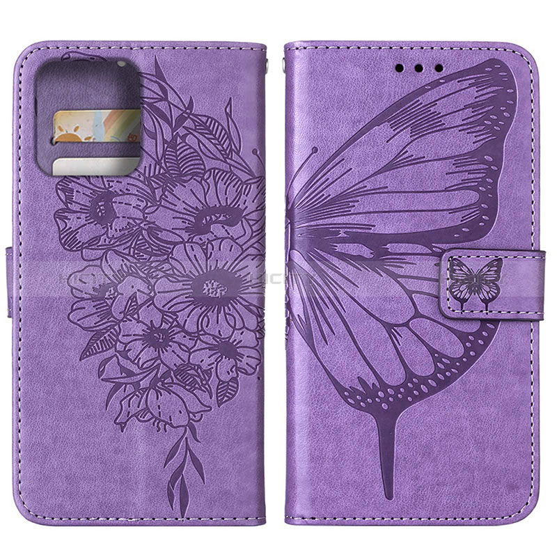 Coque Portefeuille Papillon Livre Cuir Etui Clapet YB1 pour Motorola Moto Edge Plus (2023) 5G Plus