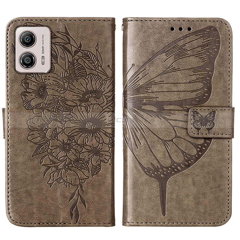 Coque Portefeuille Papillon Livre Cuir Etui Clapet YB1 pour Motorola Moto G53 5G Plus