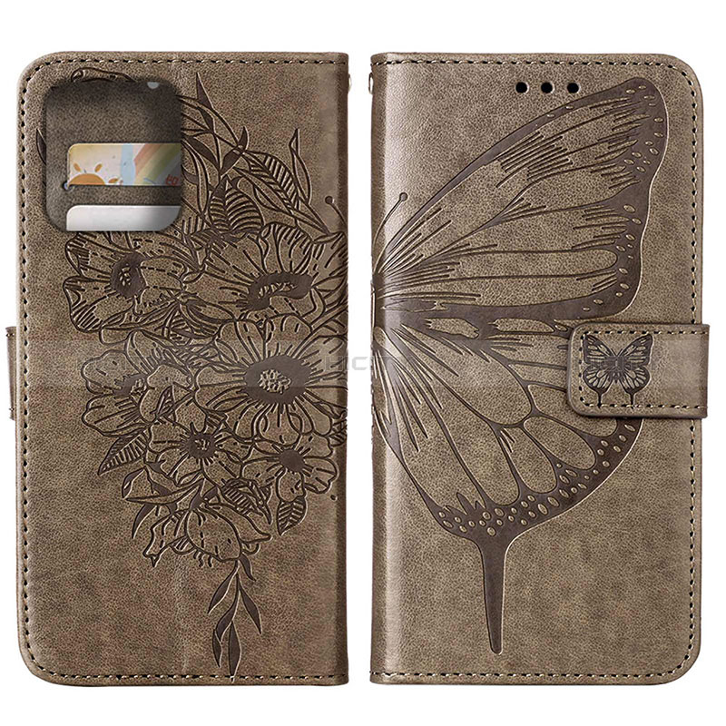 Coque Portefeuille Papillon Livre Cuir Etui Clapet YB1 pour Motorola Moto X40 5G Plus