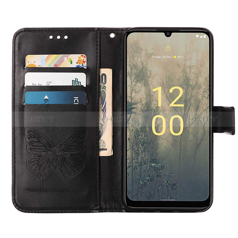 Coque Portefeuille Papillon Livre Cuir Etui Clapet YB1 pour Nokia C31 Plus