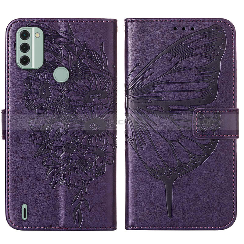 Coque Portefeuille Papillon Livre Cuir Etui Clapet YB1 pour Nokia C31 Plus