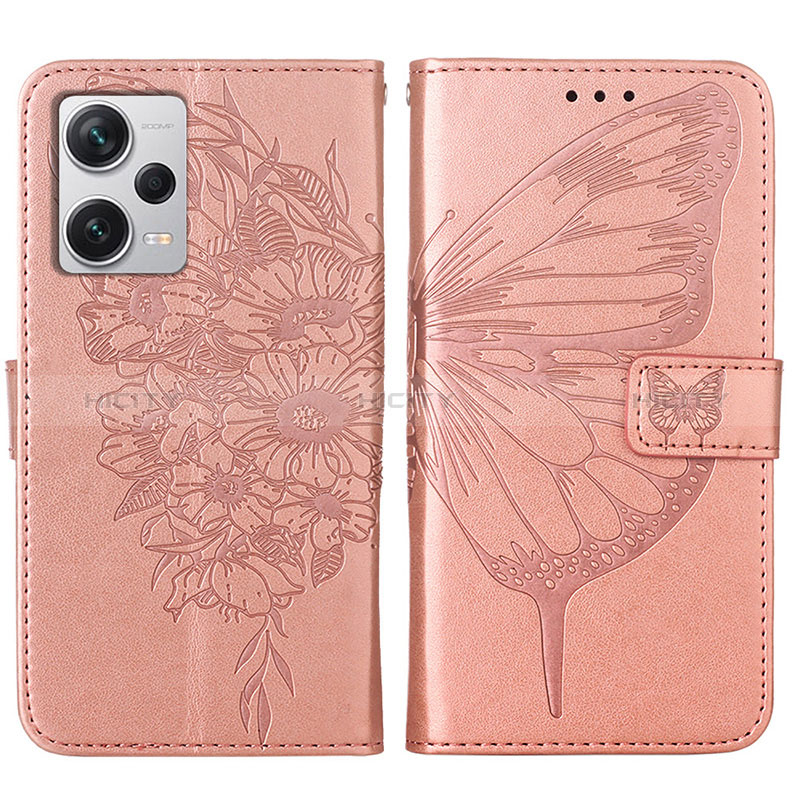 Coque Portefeuille Papillon Livre Cuir Etui Clapet YB1 pour Xiaomi Redmi Note 12 Pro+ Plus 5G Plus