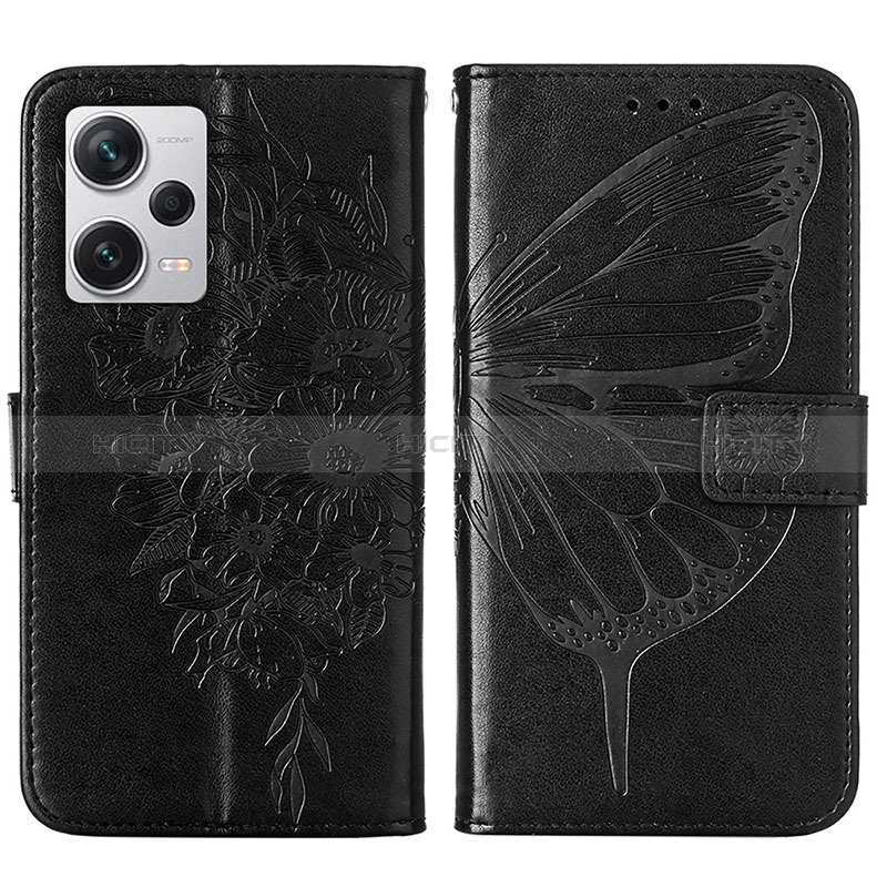 Coque Portefeuille Papillon Livre Cuir Etui Clapet YB1 pour Xiaomi Redmi Note 12 Pro+ Plus 5G Plus