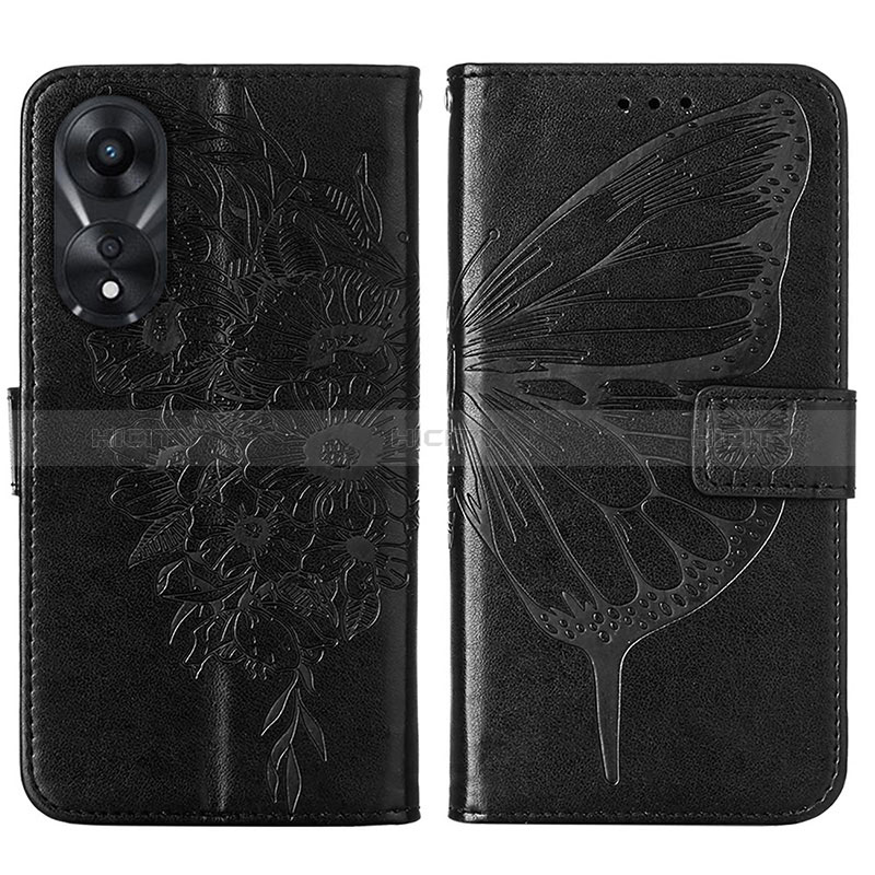 Coque Portefeuille Papillon Livre Cuir Etui Clapet YB2 pour Oppo A58 5G Plus