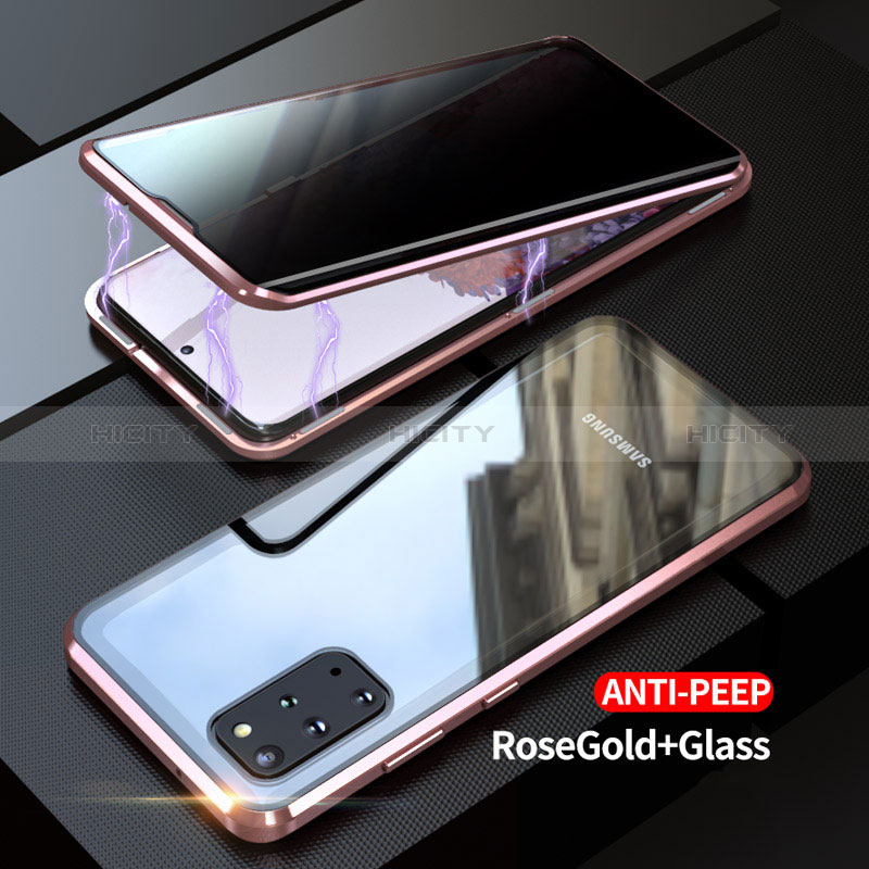 Coque Rebord Bumper Luxe Aluminum Metal Miroir 360 Degres Housse Etui Aimant LK1 pour Samsung Galaxy S20 Plus 5G Plus