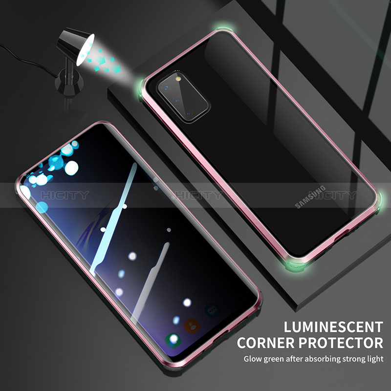 Coque Rebord Bumper Luxe Aluminum Metal Miroir 360 Degres Housse Etui Aimant LK3 pour Samsung Galaxy S20 Plus