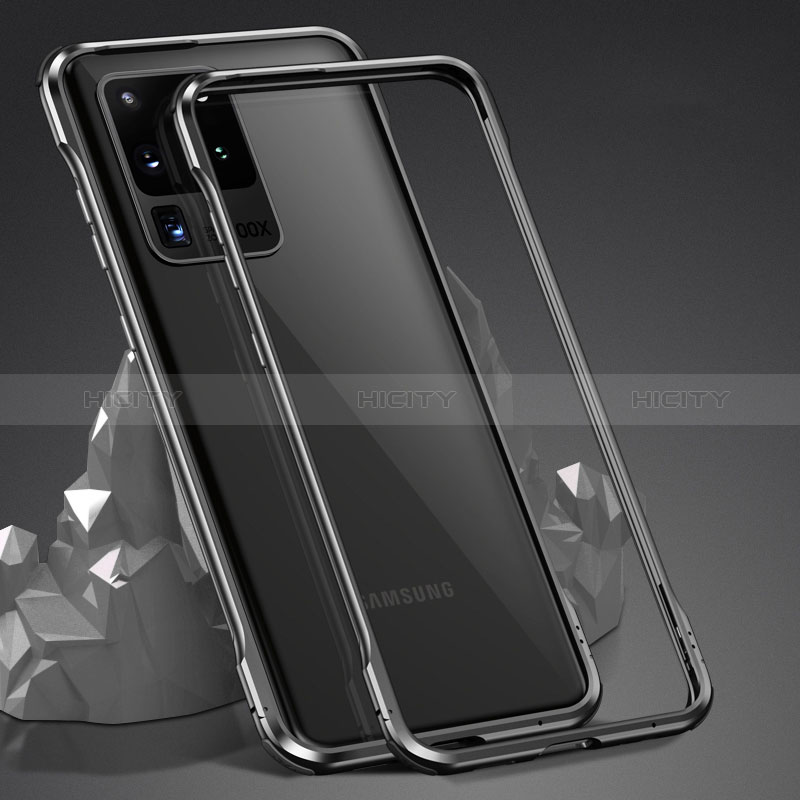 Coque Rebord Bumper Luxe Aluminum Metal Miroir 360 Degres Housse Etui Aimant LK3 pour Samsung Galaxy S20 Ultra 5G Plus