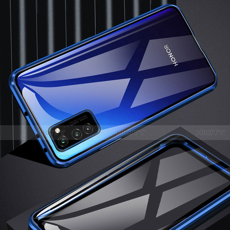 Coque Rebord Bumper Luxe Aluminum Metal Miroir 360 Degres Housse Etui Aimant M01 pour Huawei Honor V30 5G Plus