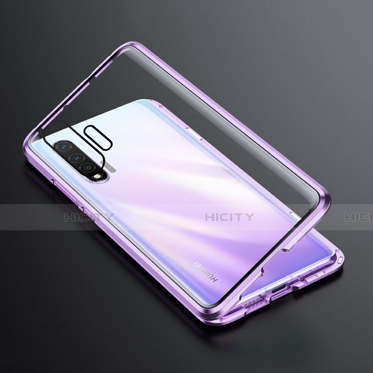 Coque Rebord Bumper Luxe Aluminum Metal Miroir 360 Degres Housse Etui Aimant M01 pour Huawei Nova 6 5G Plus