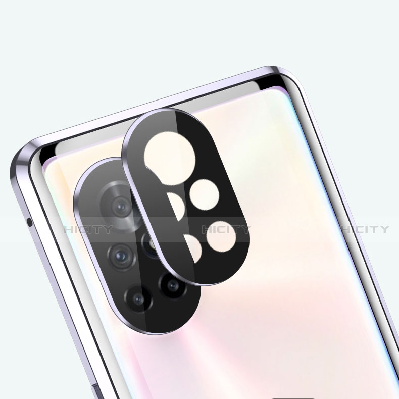 Coque Rebord Bumper Luxe Aluminum Metal Miroir 360 Degres Housse Etui Aimant M01 pour Huawei Nova 8 5G Plus