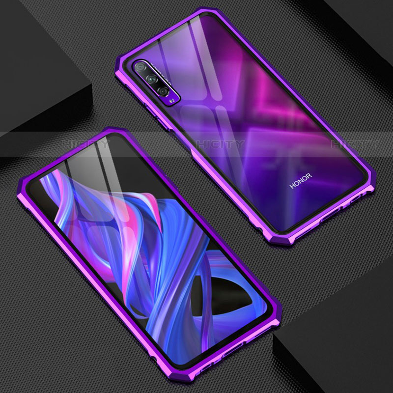 Coque Rebord Bumper Luxe Aluminum Metal Miroir 360 Degres Housse Etui Aimant M01 pour Huawei Y9s Plus