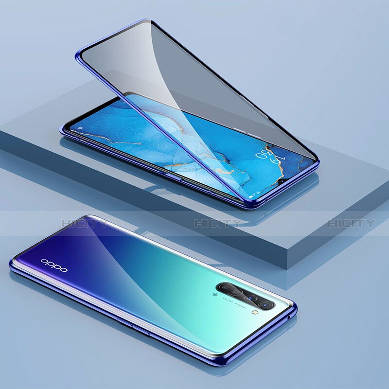 Coque Rebord Bumper Luxe Aluminum Metal Miroir 360 Degres Housse Etui Aimant M01 pour Oppo K7 5G Plus