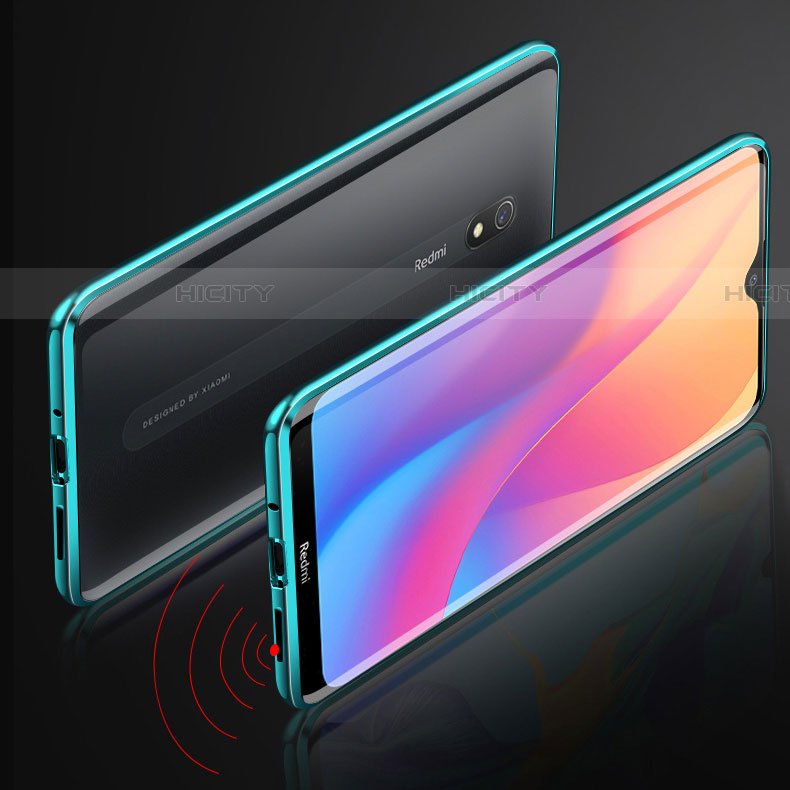 Coque Rebord Bumper Luxe Aluminum Metal Miroir 360 Degres Housse Etui Aimant M01 pour Xiaomi Redmi 8A Plus