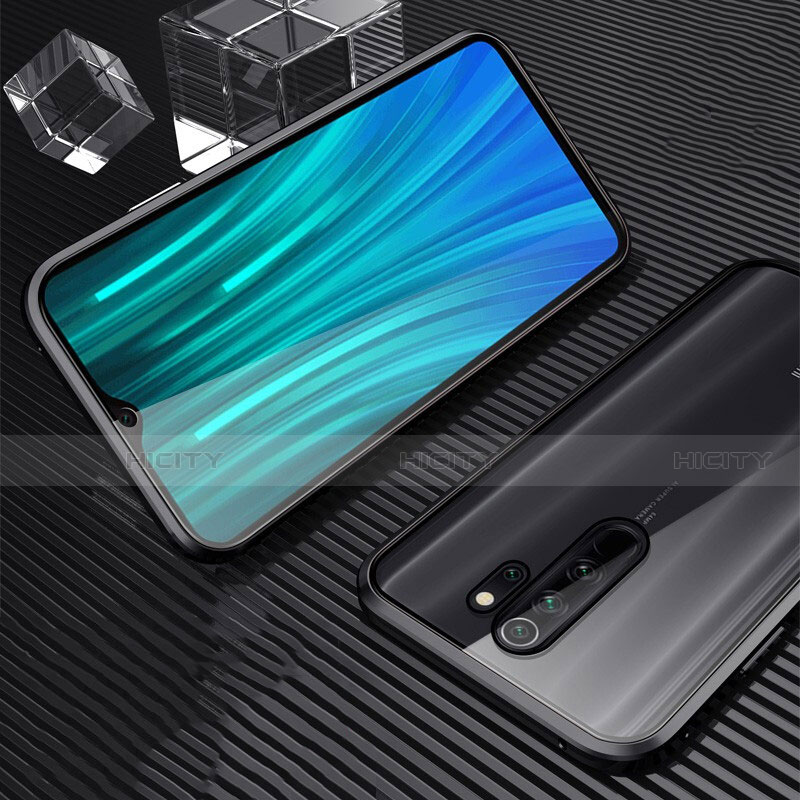 Coque Rebord Bumper Luxe Aluminum Metal Miroir 360 Degres Housse Etui Aimant M01 pour Xiaomi Redmi Note 8 Pro Plus